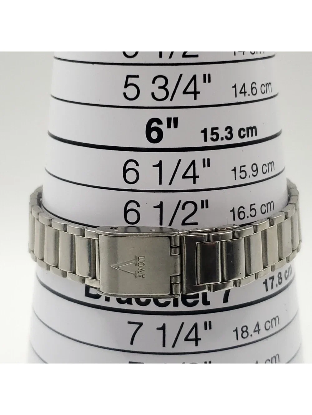 Avon Womens Quartz Watch 24mm Silver Tone Adjustable Band New Battery